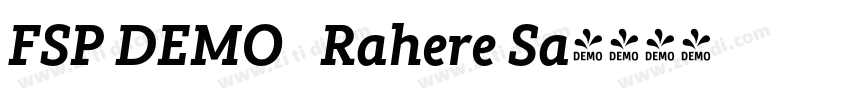 FSP DEMO   Rahere Sa字体转换